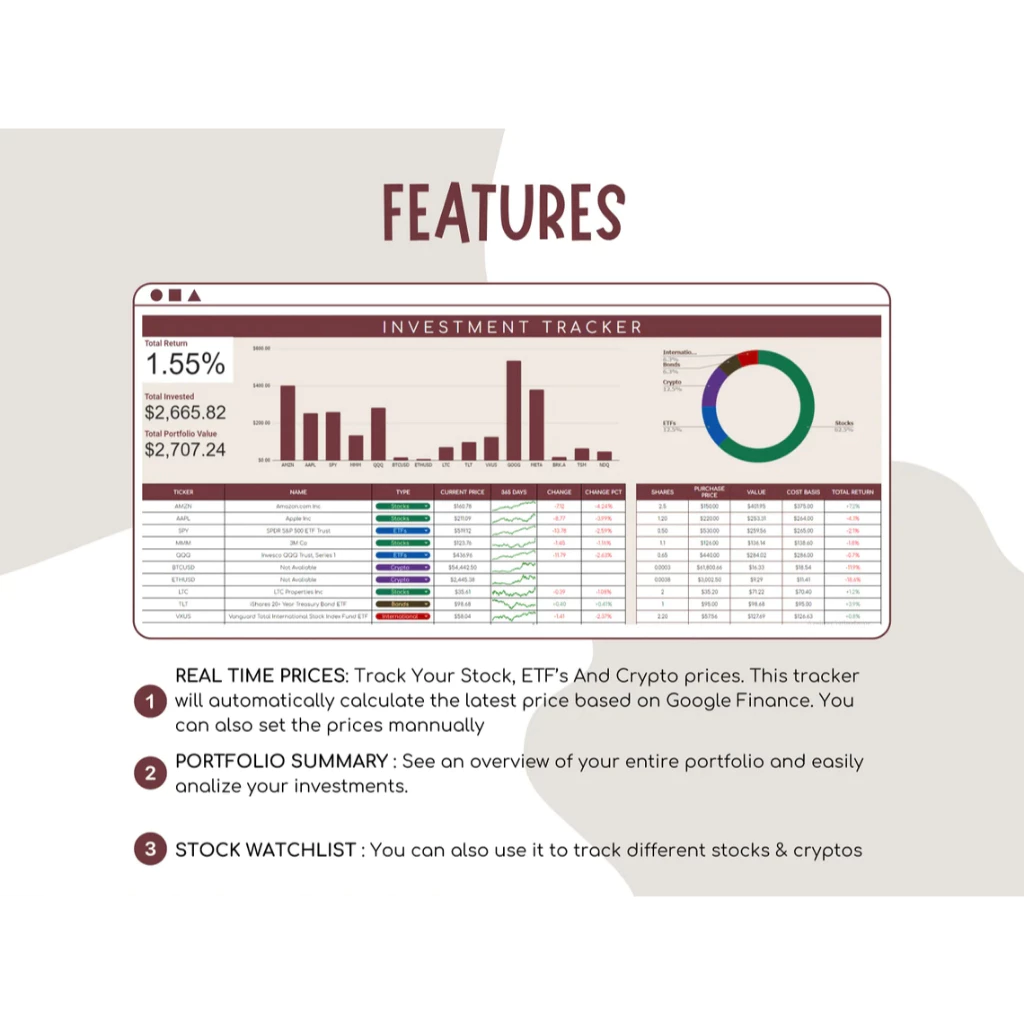 图片[6]-Investment Tracker For Google Sheets | Stock Portfolio | Trading Journal Crypto Tracker For Cryptocurrency Stocks Market-TheTrendFollowing